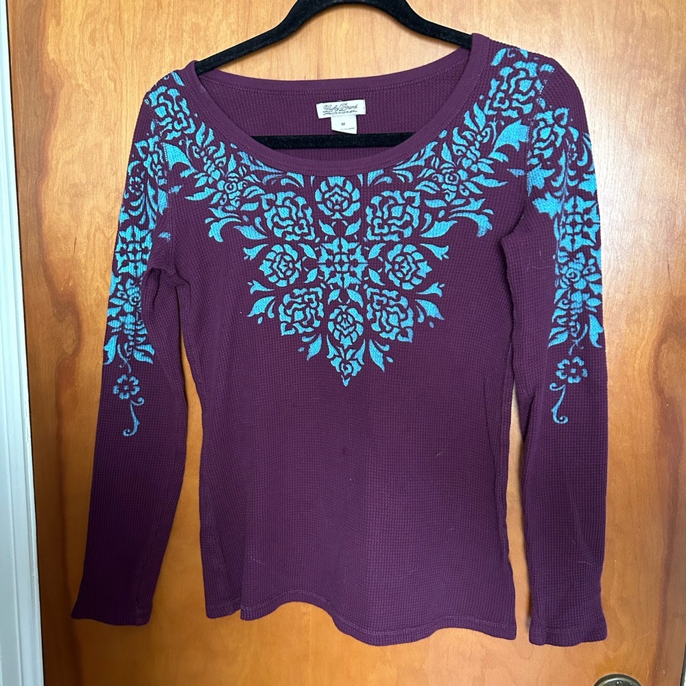 Lucky Brand Waffle Knit Long-sleeve